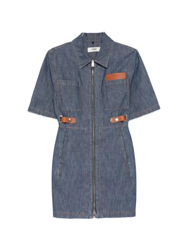 Denim Short Dress made by Fendi