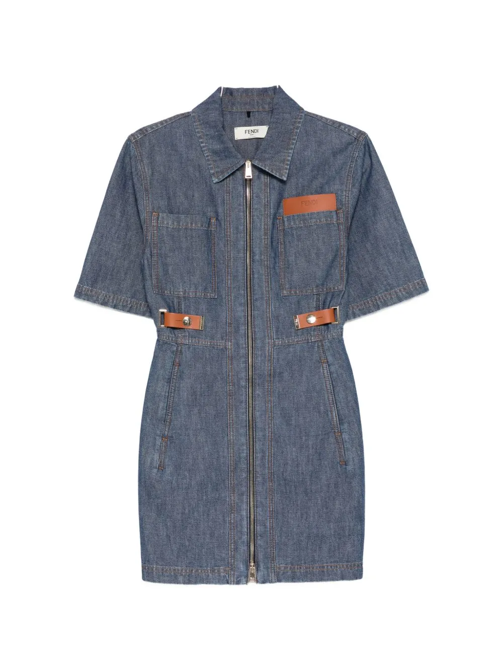 Denim Short Dress sold by Wanan Luxury