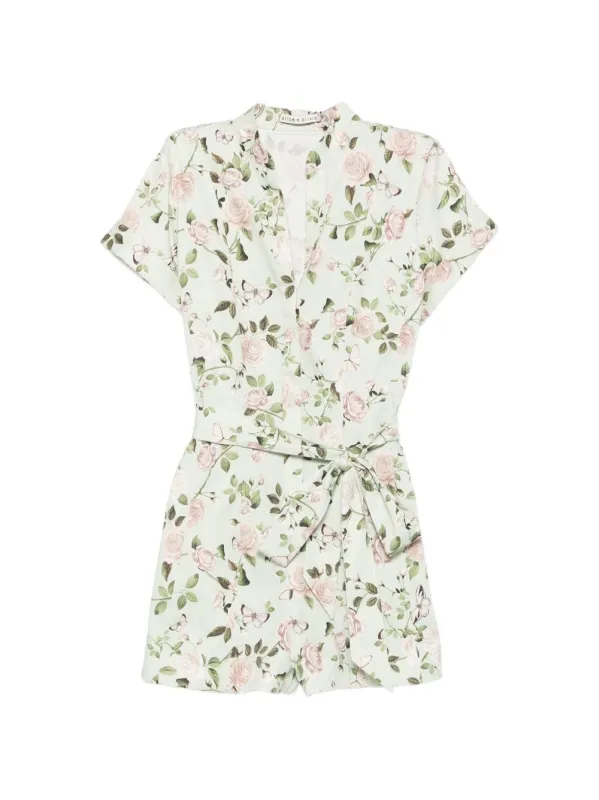 Lucy Printed Playsuit made by Alice + Olivia