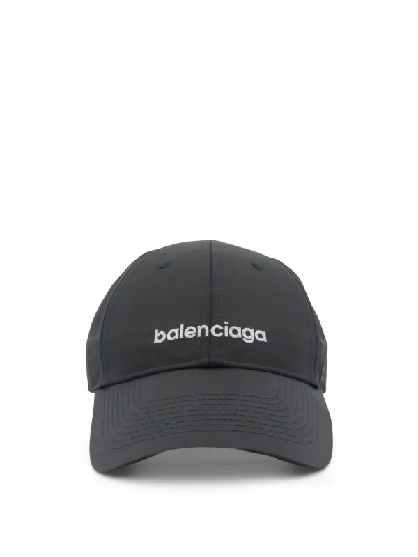Techwear Technical Fabric Hat With Embroidered Lettering Logo made by Balenciaga