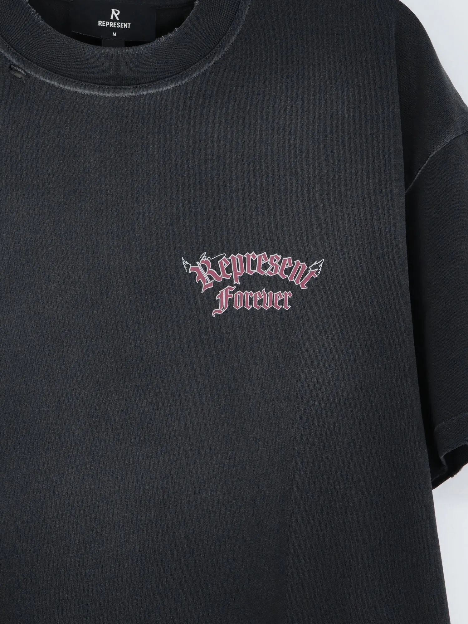 Used-Effect Cotton T-Shirt sold by Wanan Luxury product image thumbnail 3