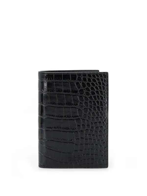 Leather Wallet With Crocodile Print made by Tom Ford