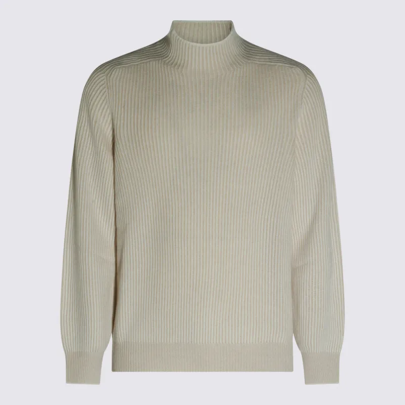 Sweaters Off White made by Brunello Cucinelli