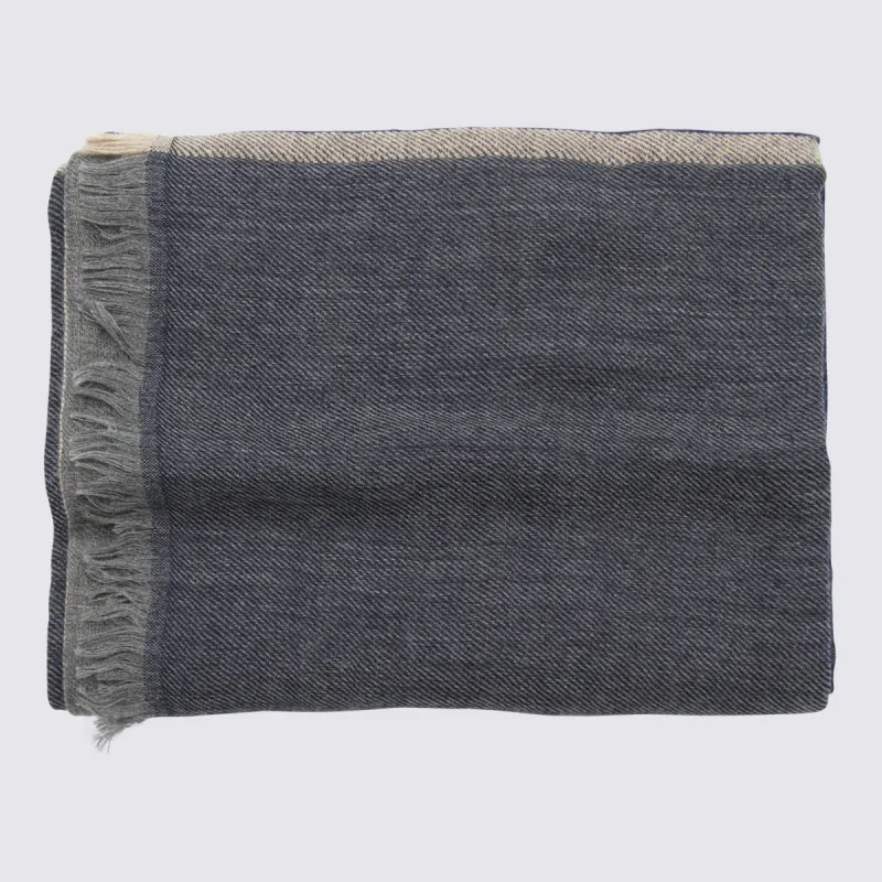 Scarfs Navy made by Brunello Cucinelli