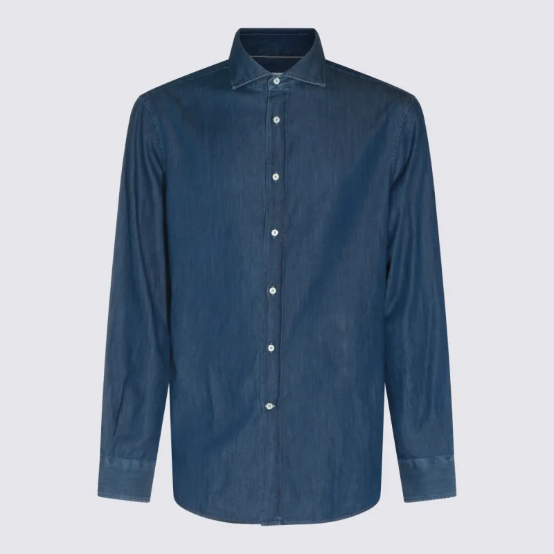 Shirts Indigo made by Brunello Cucinelli
