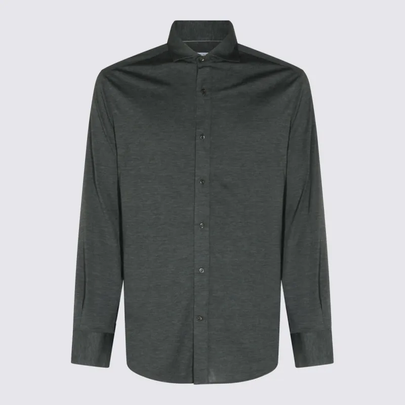 Shirts Dark Grey made by Brunello Cucinelli