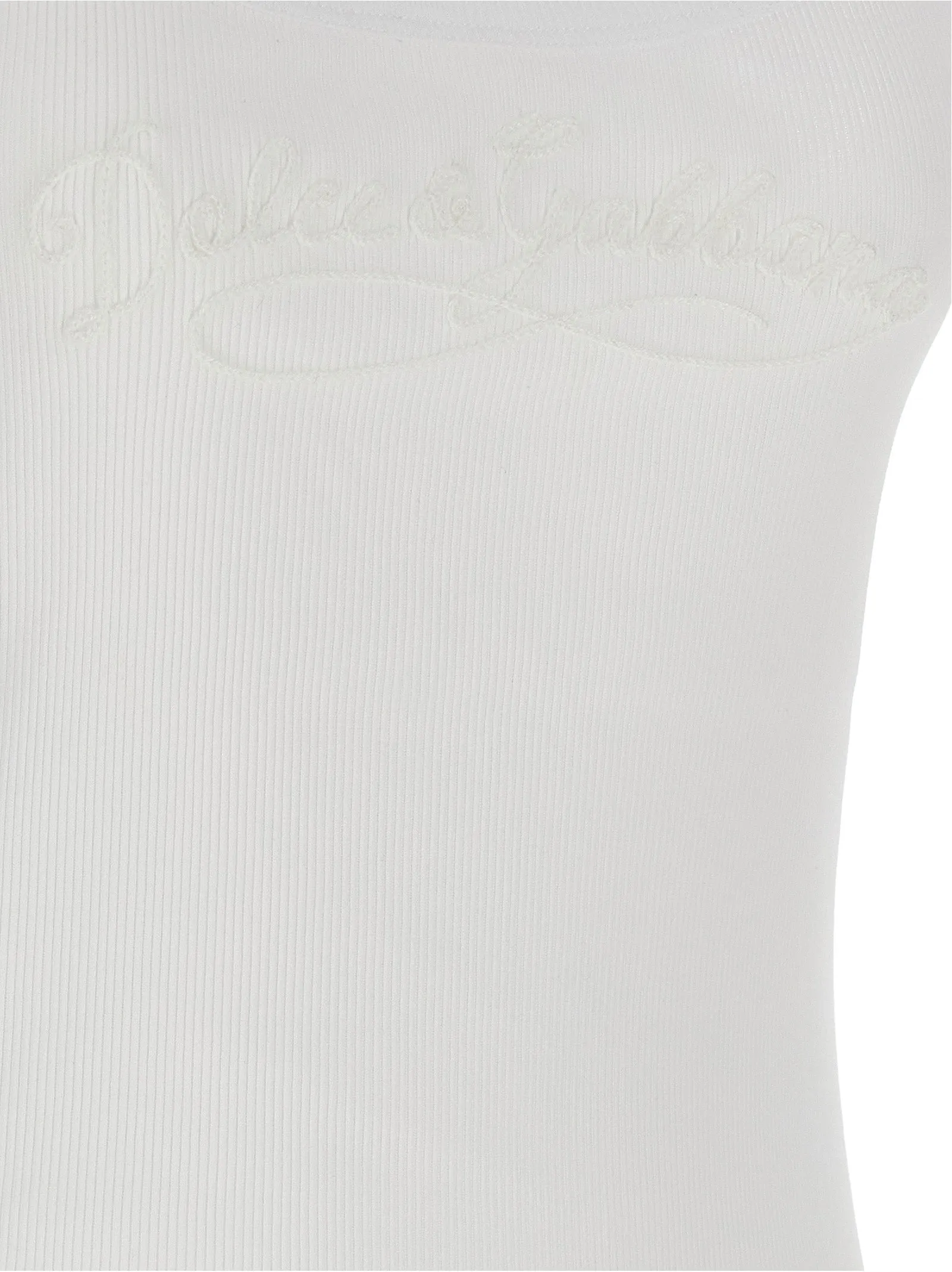 Logo Embroidery Tank Top Tops White sold by Wanan Luxury product image thumbnail 4
