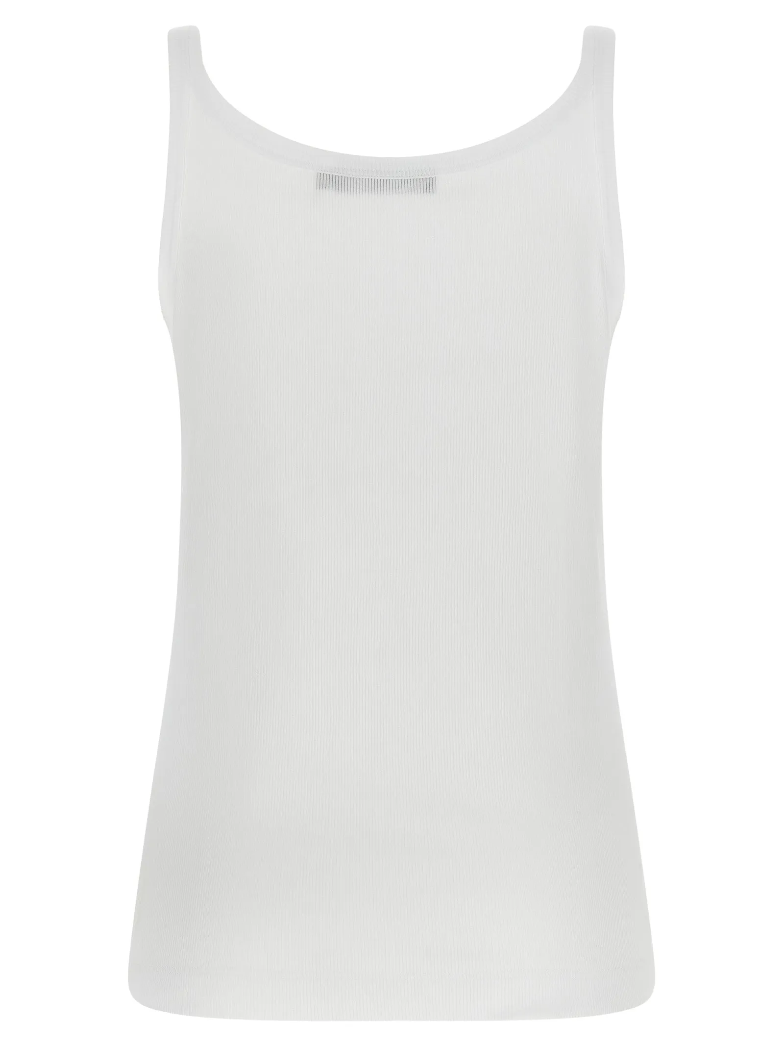 Logo Embroidery Tank Top Tops White sold by Wanan Luxury product image thumbnail 2