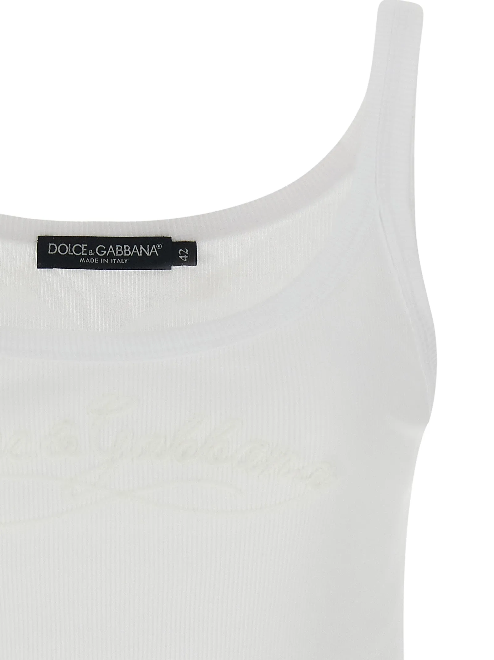 Logo Embroidery Tank Top Tops White sold by Wanan Luxury product image thumbnail 3