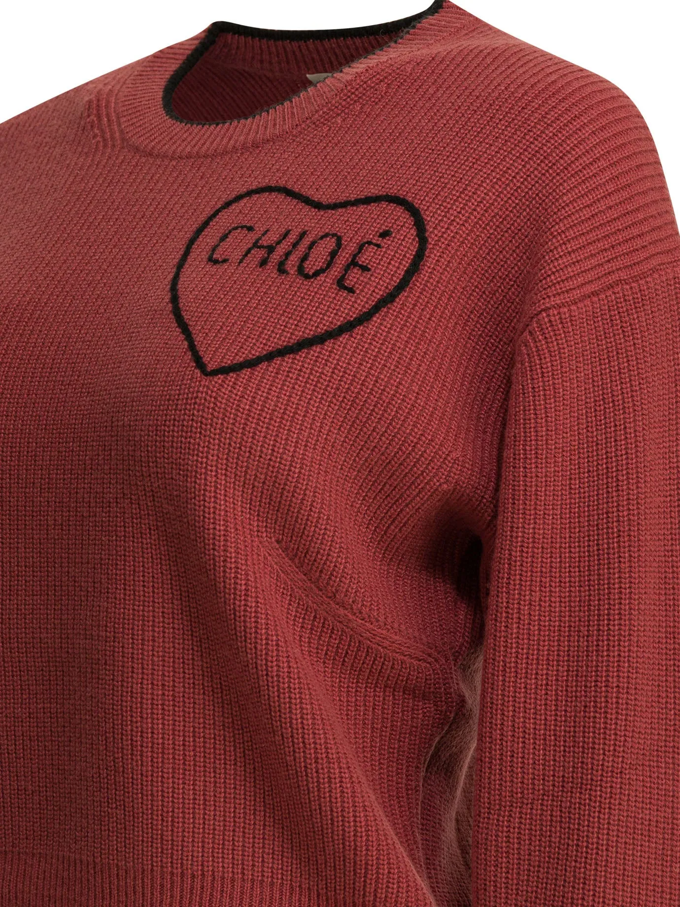Crew-Neck Sweater With Logo Knitwear Pink sold by Wanan Luxury product image thumbnail 4