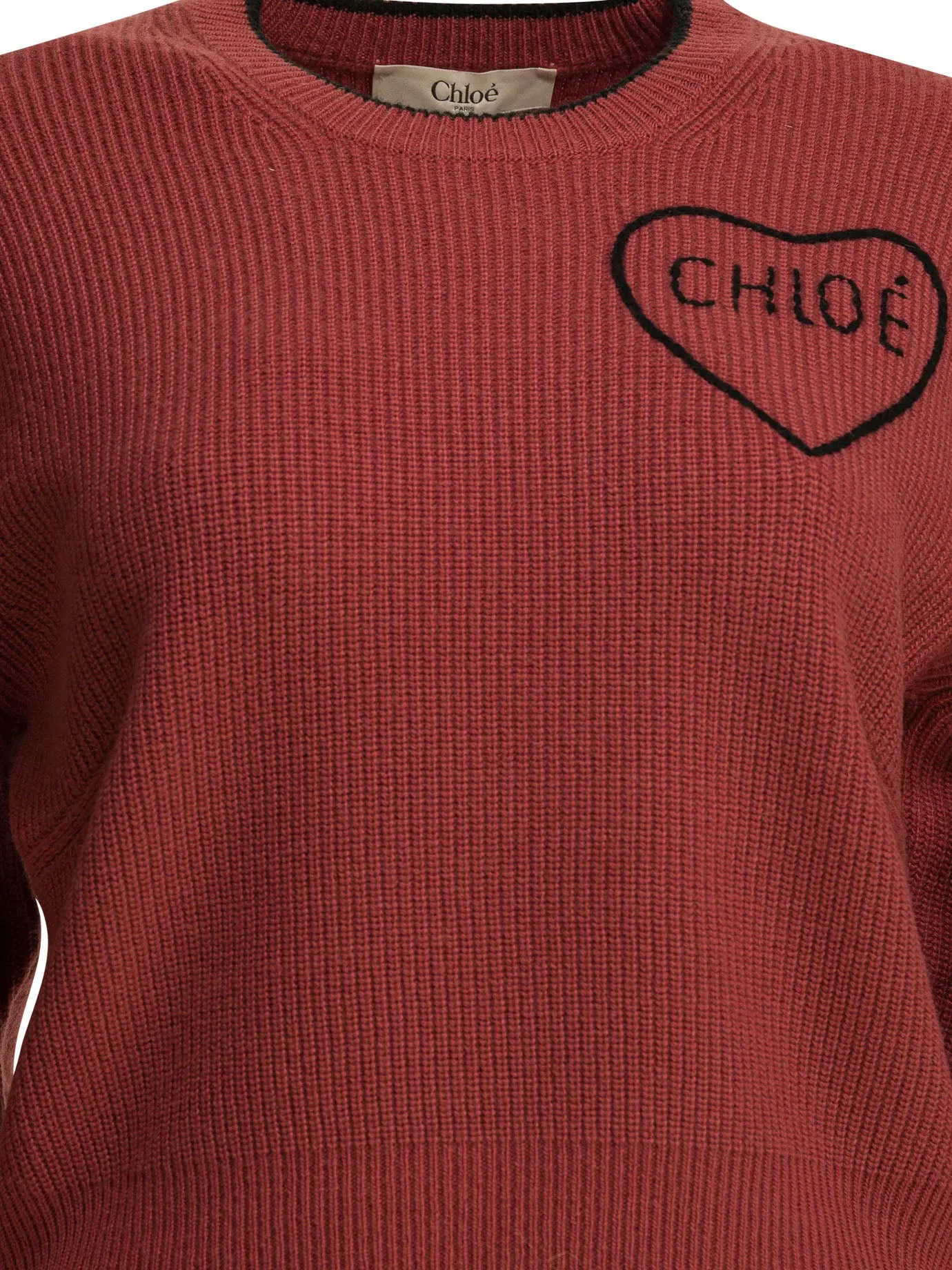 Crew-Neck Sweater With Logo Knitwear Pink sold by Wanan Luxury product image thumbnail 3