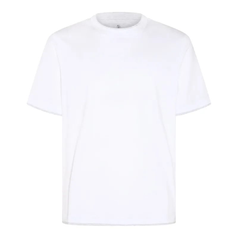 T-Shirts And Polos Bianco+Perla made by Brunello Cucinelli