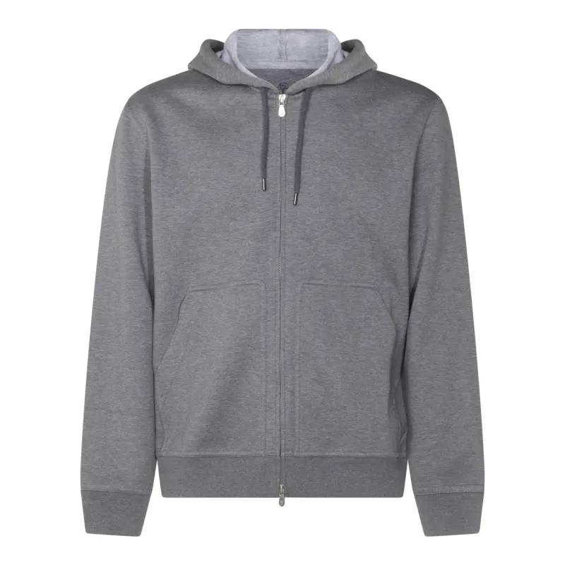 Sweaters Dark Grey made by Brunello Cucinelli