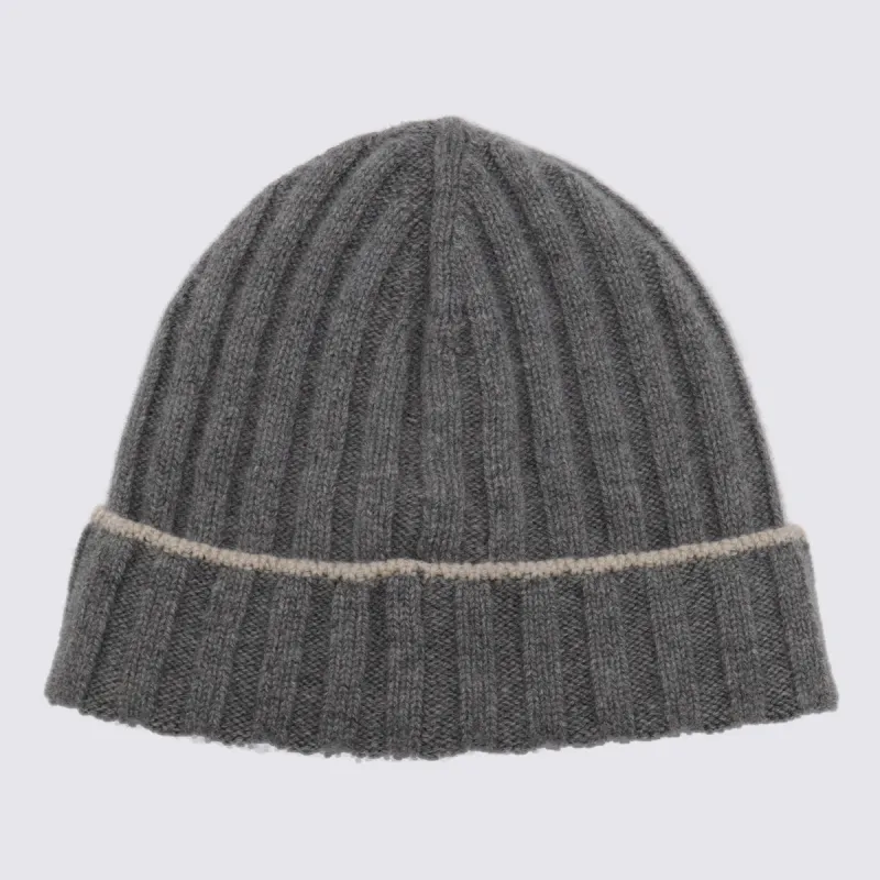 Hats Dark Grey made by Brunello Cucinelli