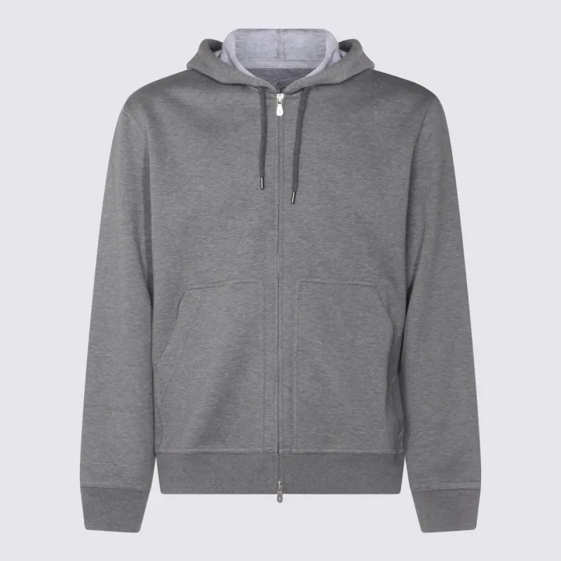 Sweaters Dark Grey made by Brunello Cucinelli