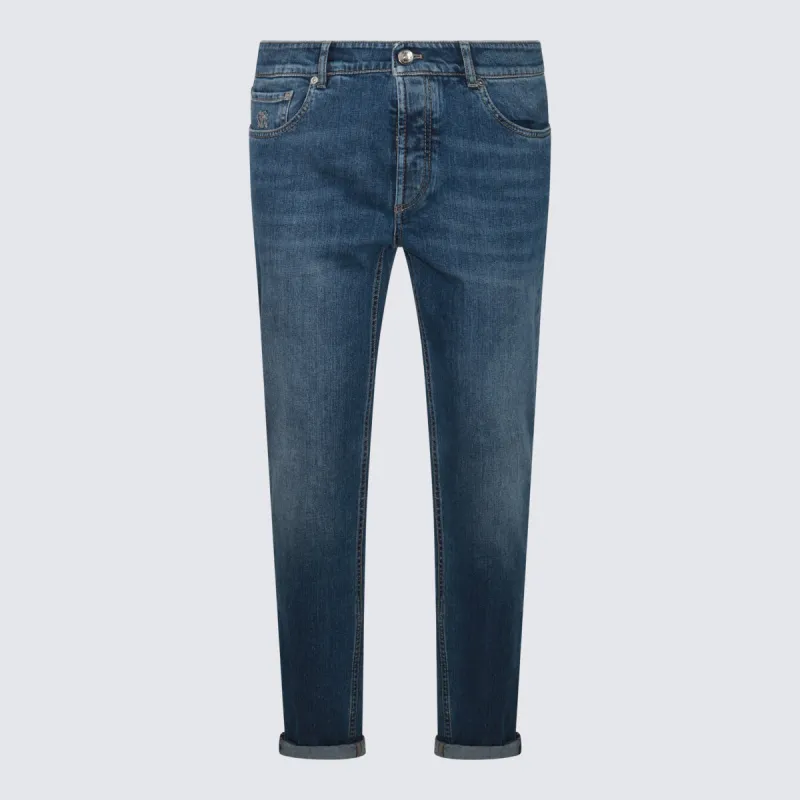 Jeans Indigo made by Brunello Cucinelli