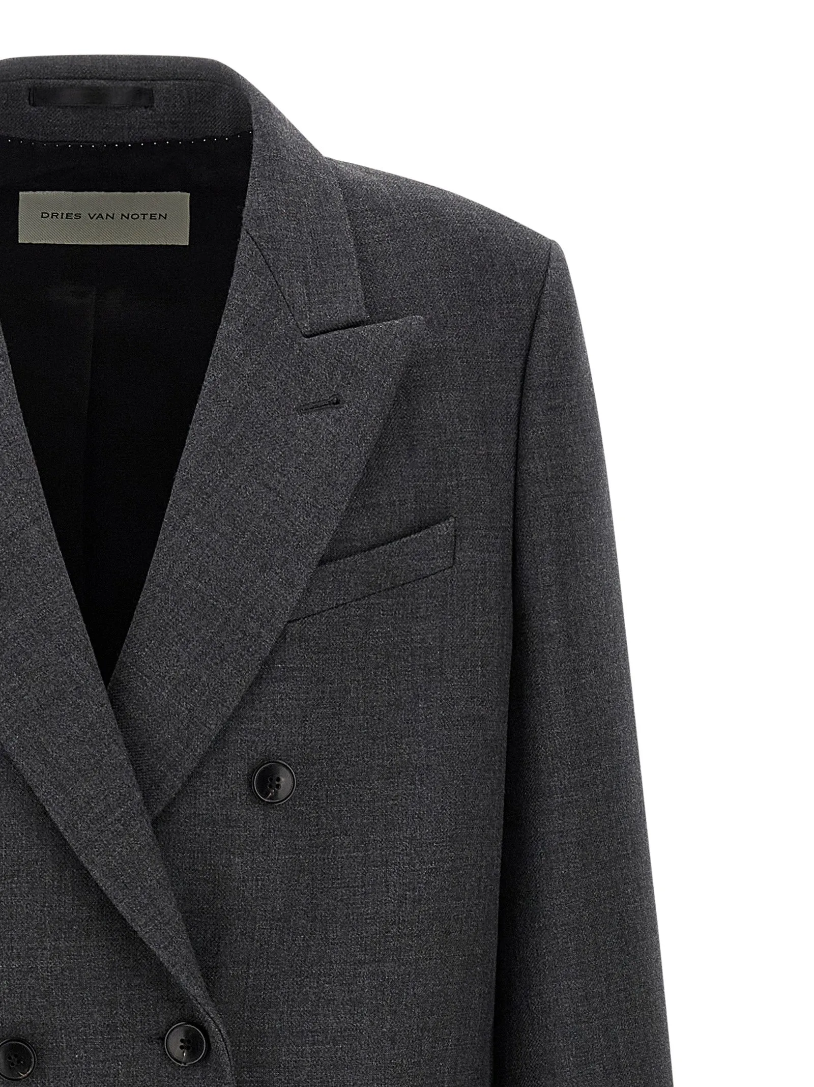 Double-Breasted Coat Gray sold by Wanan Luxury product image thumbnail 3