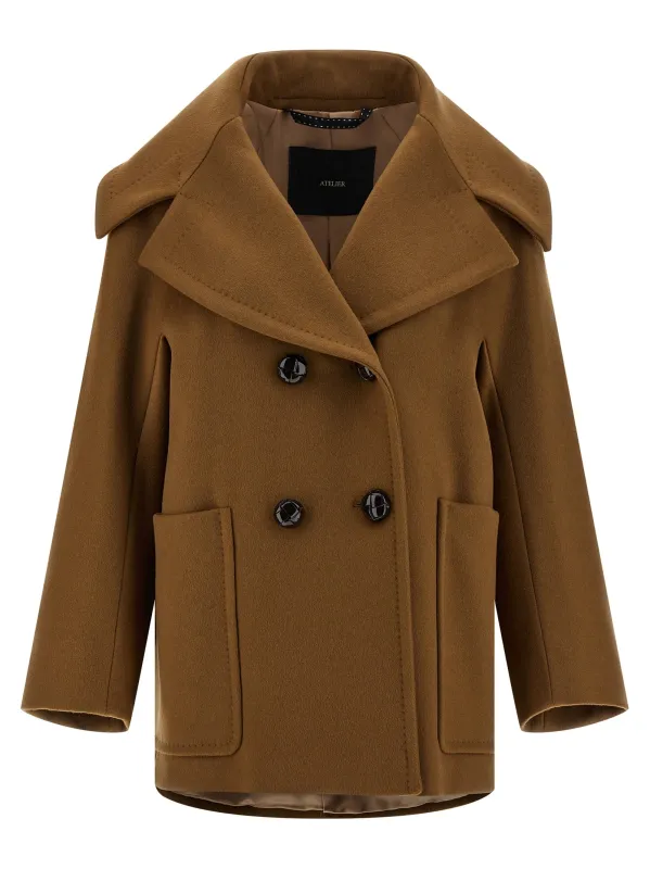 Mario Coats And Trench Coats Brown made by MaxMara