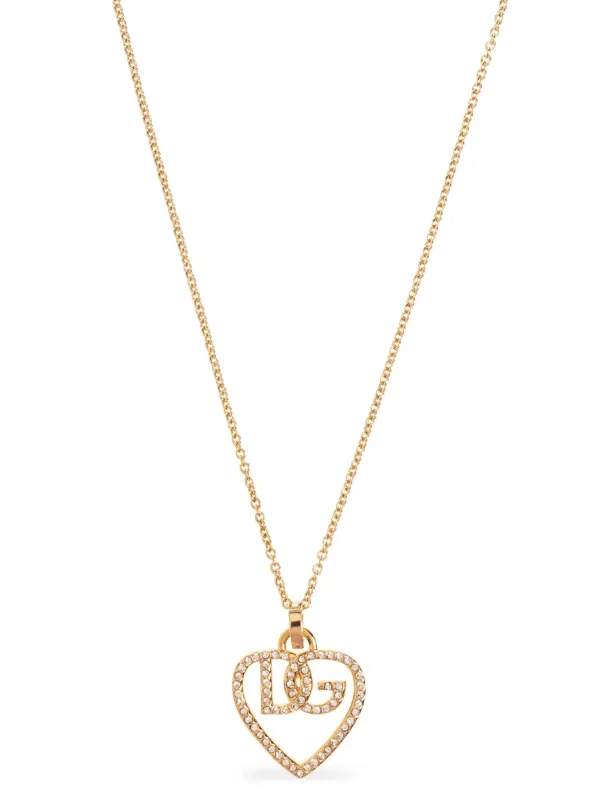 Strass Logo Necklace Jewelry Gold made by Dolce & Gabanna