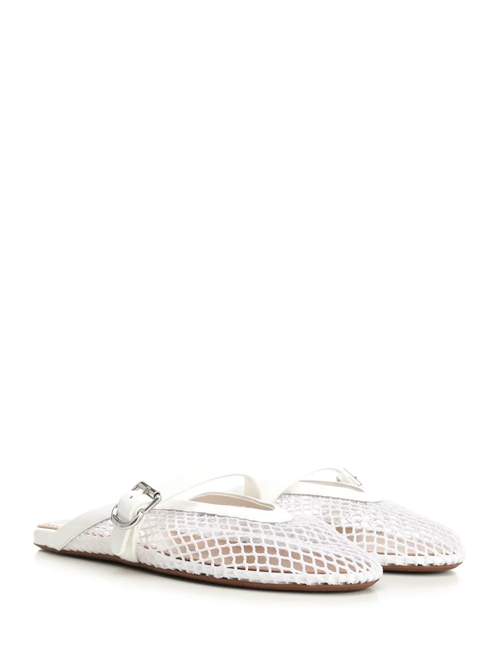 Flat Mesh Mule Scarpe Basse White sold by Wanan Luxury product image thumbnail 2