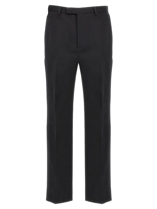 Wool Pants Gray made by Gucci