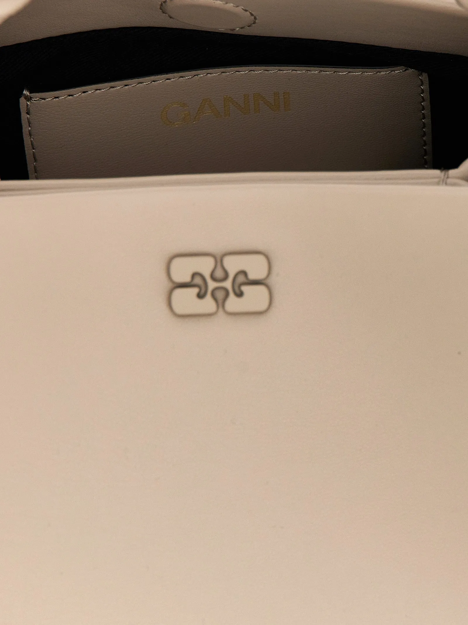 Small Ganni Bou Hand Bags Gray sold by Wanan Luxury product image thumbnail 4
