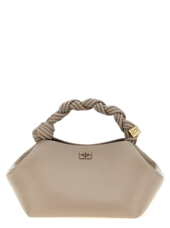 Small Ganni Bou Hand Bags Gray made by Ganni