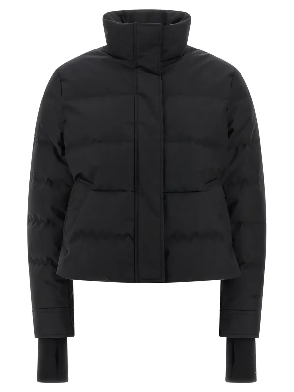 Cropped Down Jacket Puffer Jackets Black made by Alexander McQueen
