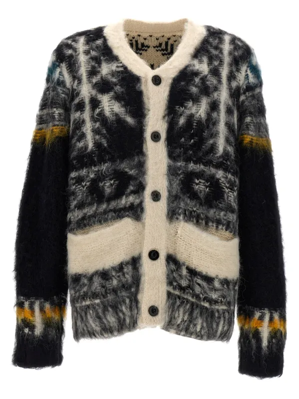 Patterned Sweater Sweaters And Cardigans Multicolor made by Sacai