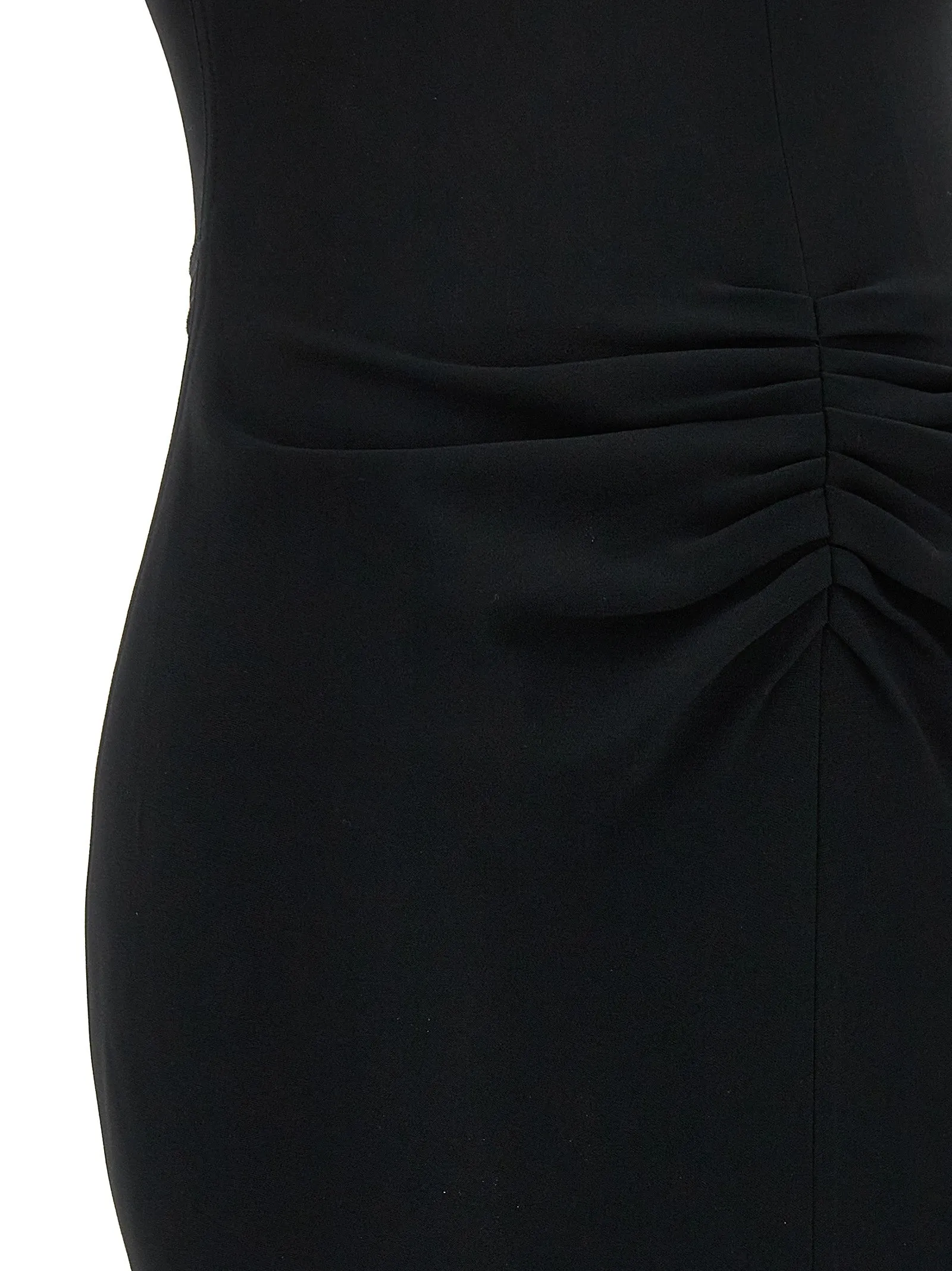 Gathered Waist Midi Dresses Black sold by Wanan Luxury product image thumbnail 4