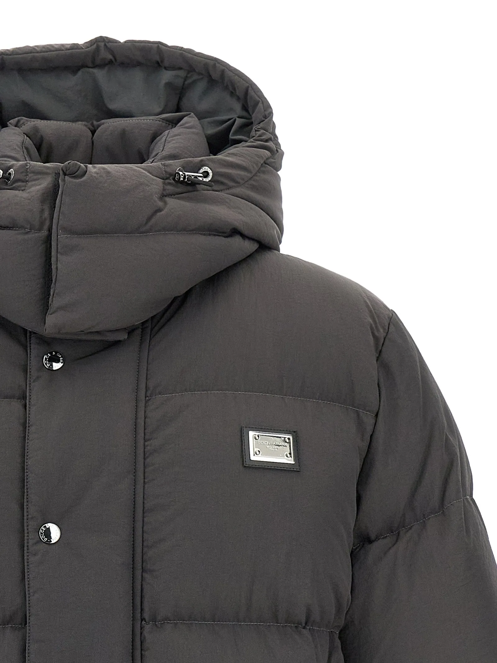 Logo Patch Down Jacket Puffer Jackets Gray sold by Wanan Luxury product image thumbnail 4