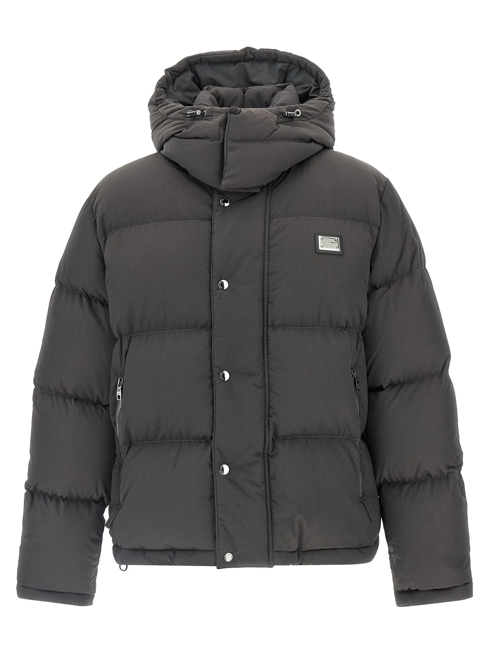 Logo Patch Down Jacket Puffer Jackets Gray sold by Wanan Luxury