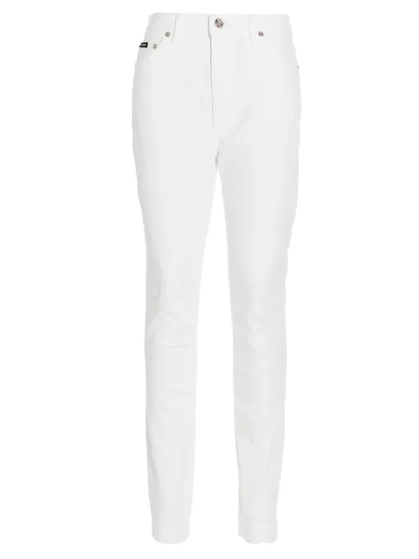 Audrey Jeans White made by Dolce & Gabanna