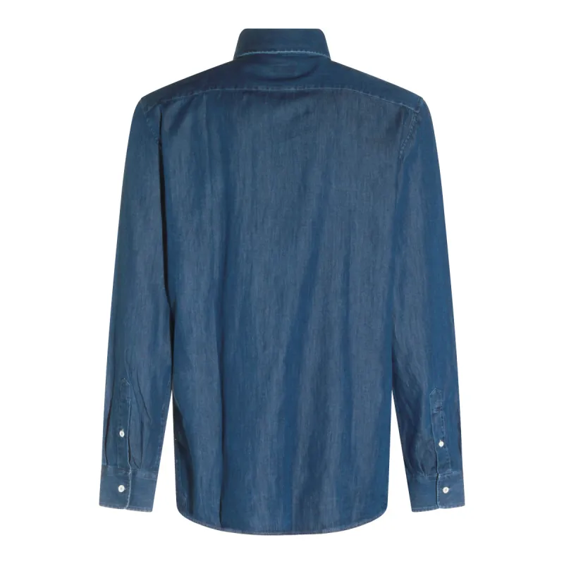 Shirts Indigo made by Brunello Cucinelli