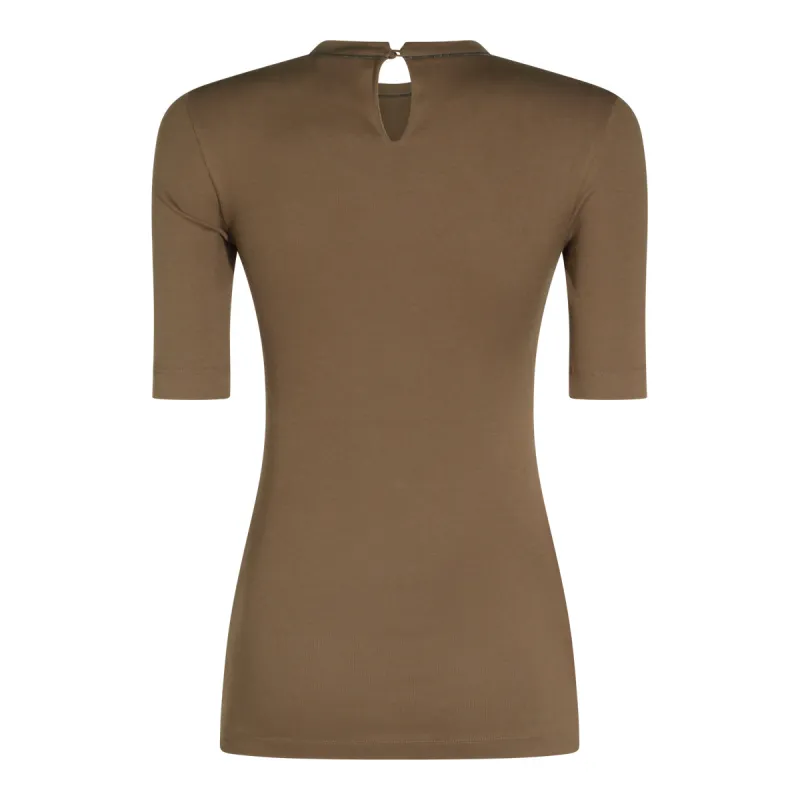 T-Shirts And Polos Cioccolato made by Brunello Cucinelli