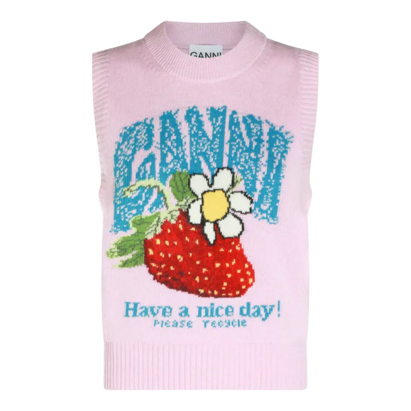 Sweaters Chalk Pink made by Ganni