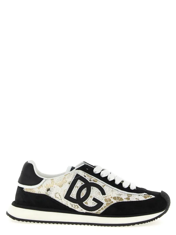 Dg Cushion Sneakers White/Black made by Dolce & Gabanna