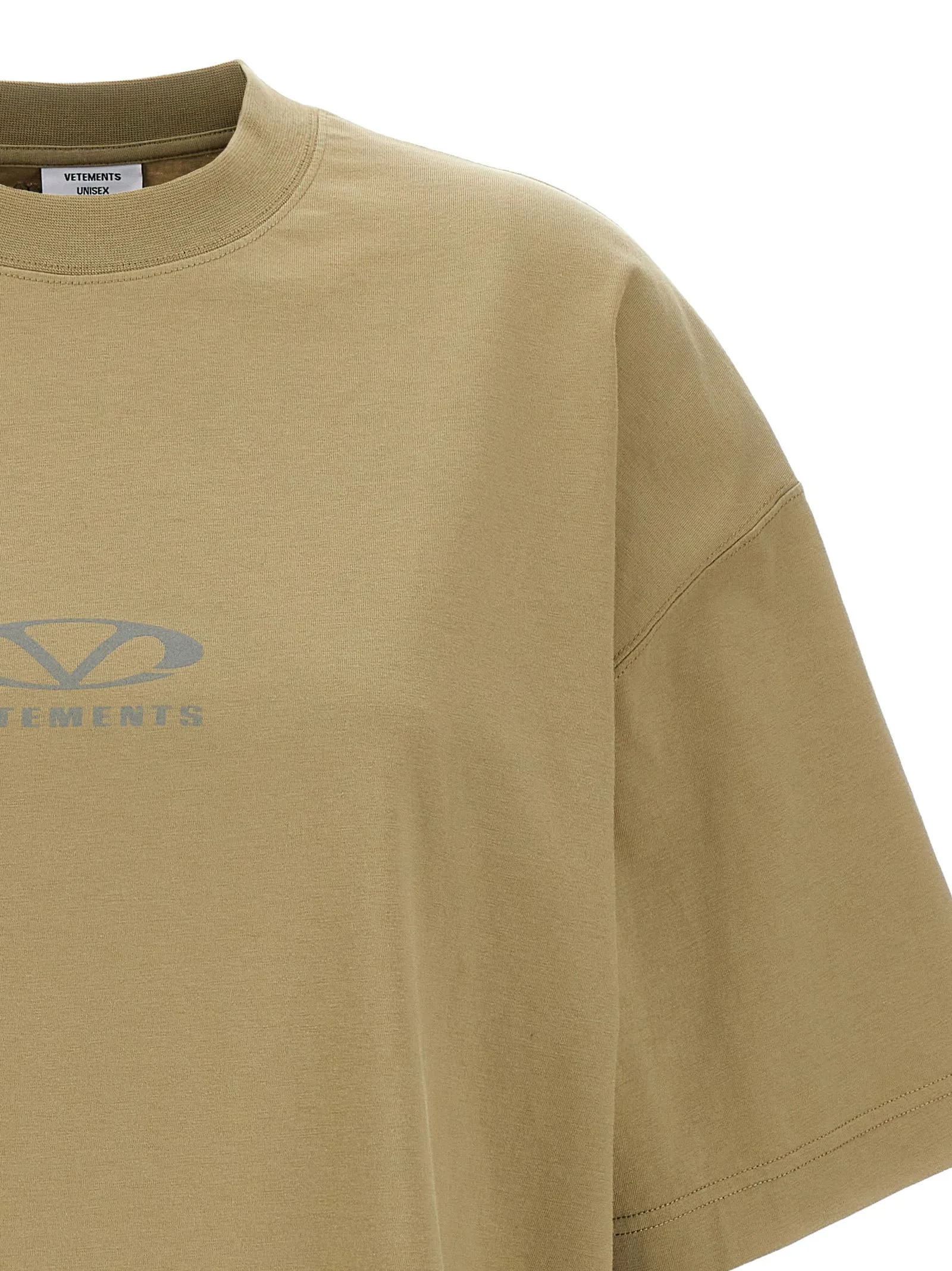 Oval Logo T-Shirt Beige sold by Wanan Luxury product image thumbnail 3