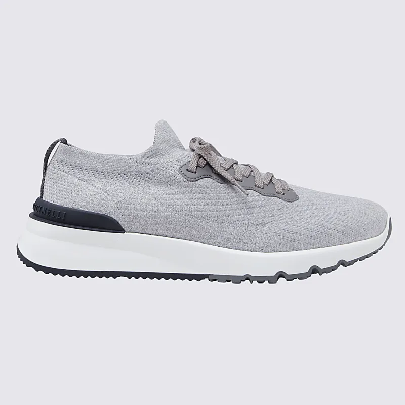 Sneakers Light Grey made by Brunello Cucinelli