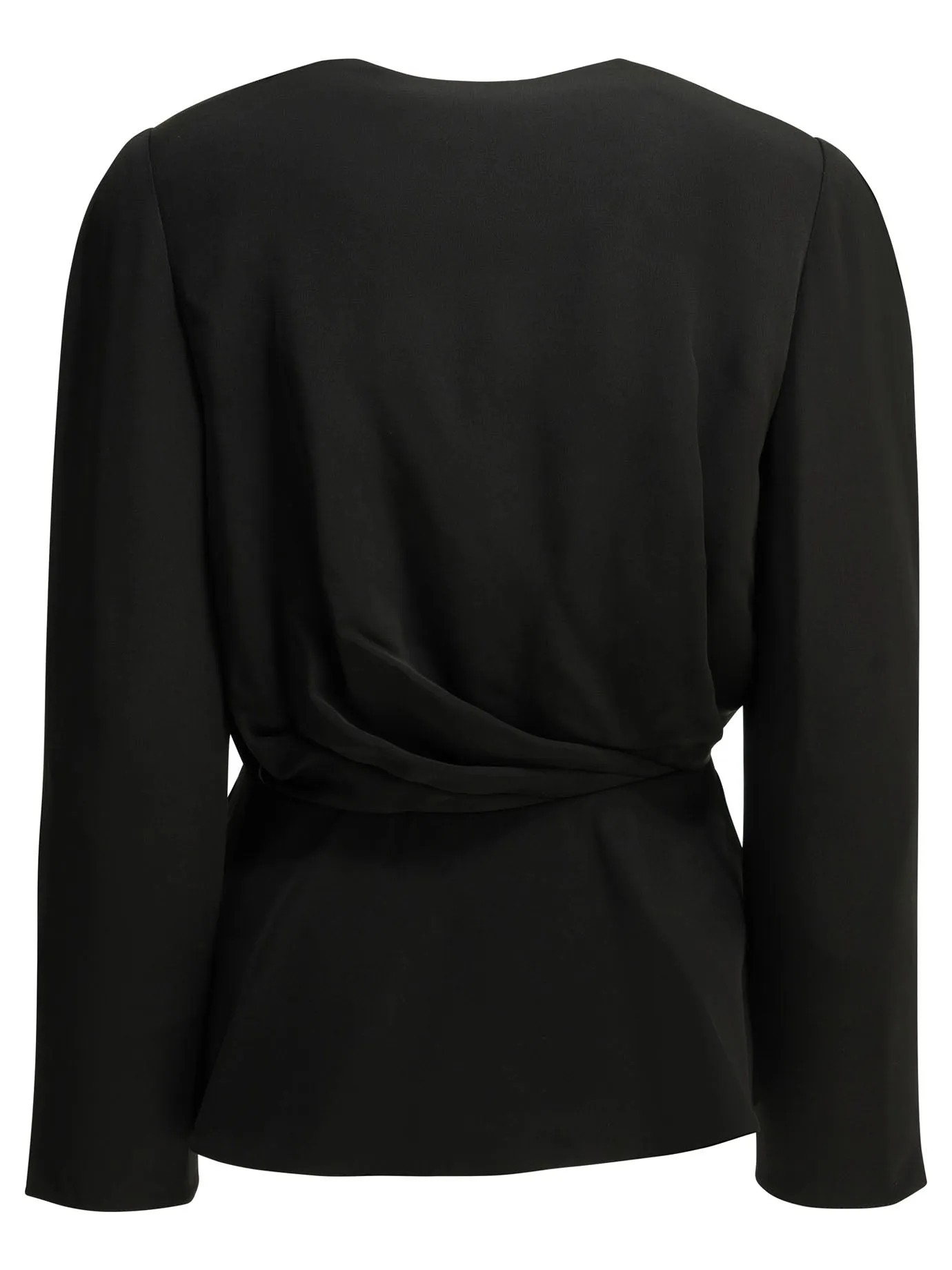 Casual Draped Top Tops Black sold by Wanan Luxury product image thumbnail 2