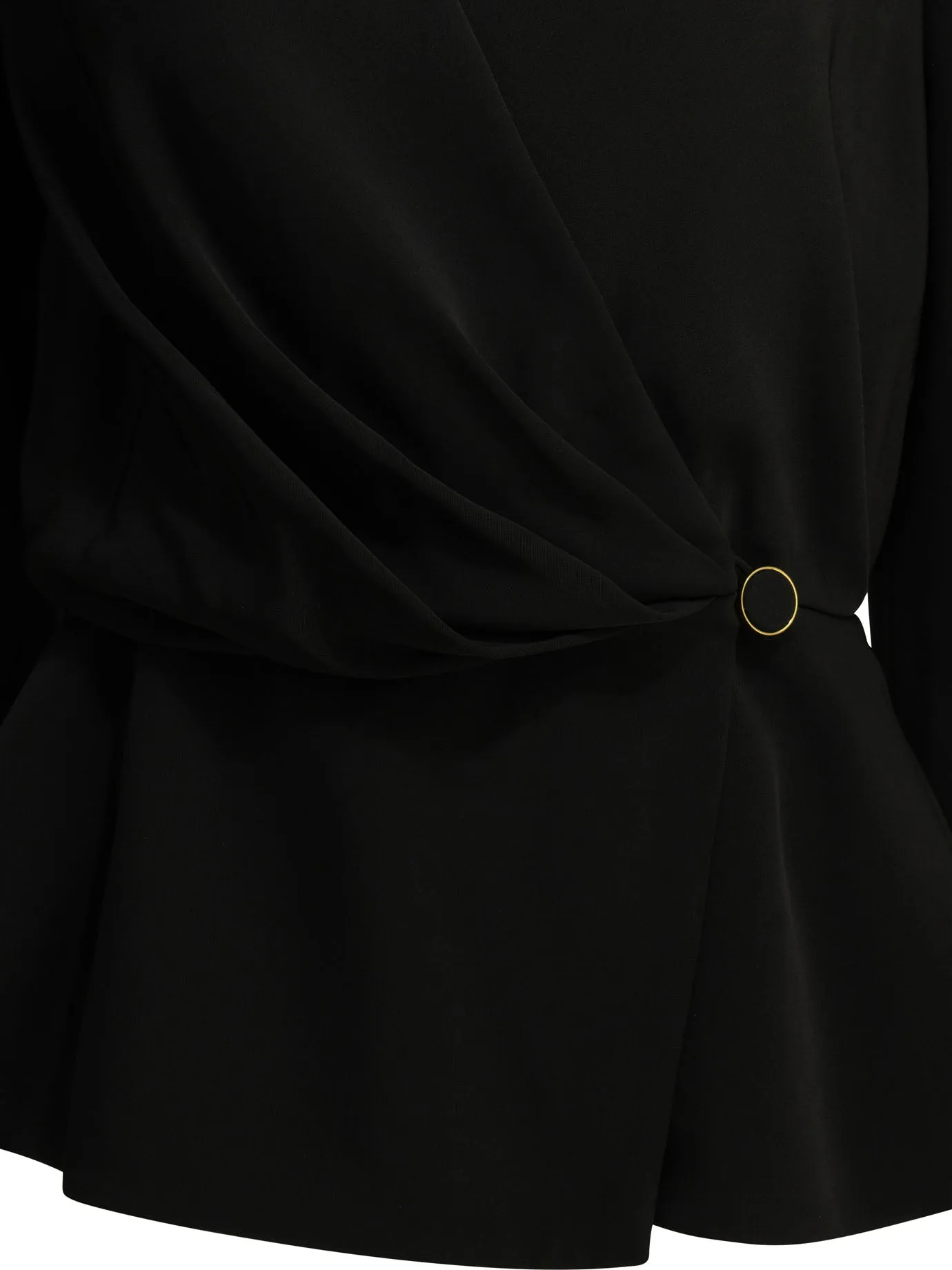 Casual Draped Top Tops Black sold by Wanan Luxury product image thumbnail 3