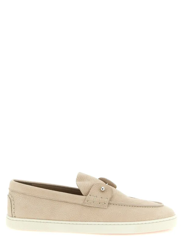 Chambeliboat Loafers Beige made by Christian Louboutin