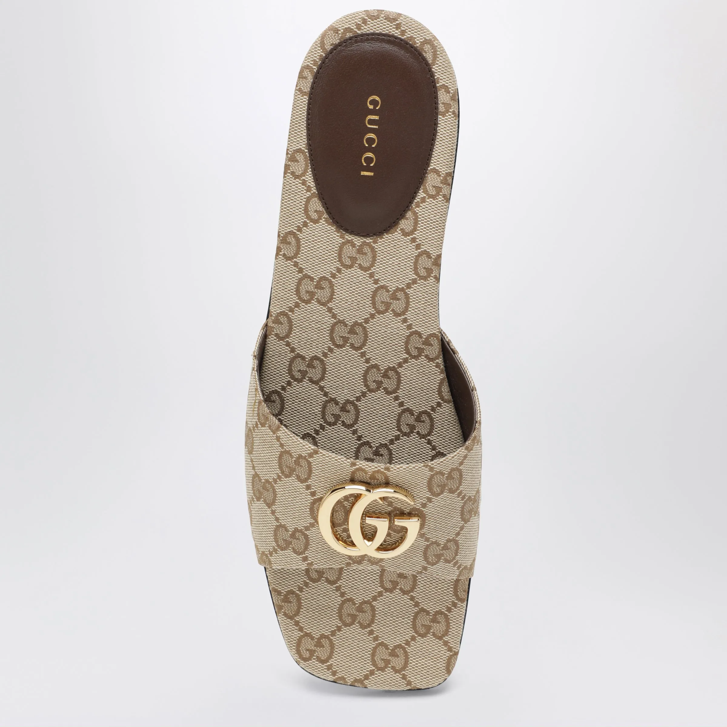 Double G Slides In Beige Sand Gg Canvas sold by Wanan Luxury product image thumbnail 3