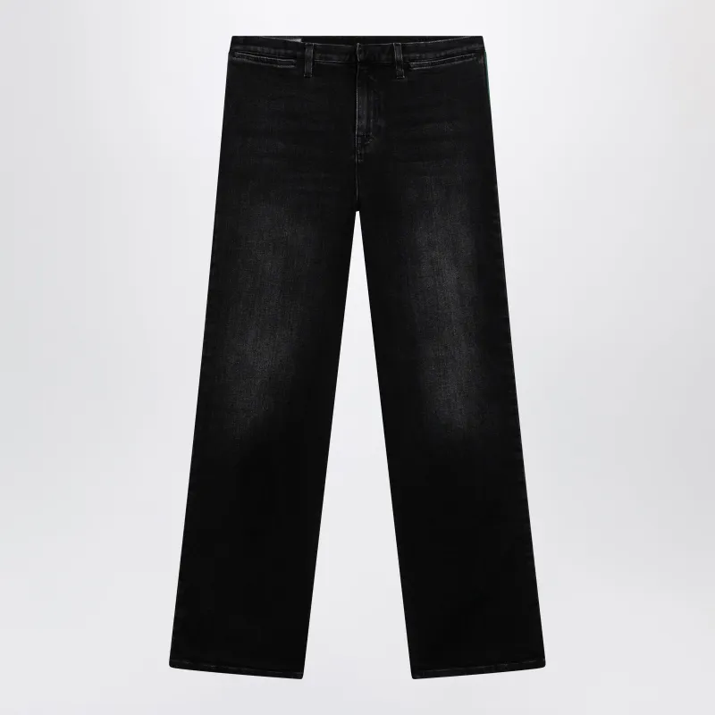 Straight-Leg Stretch Cotton Denim Jeans In Black made by Gucci