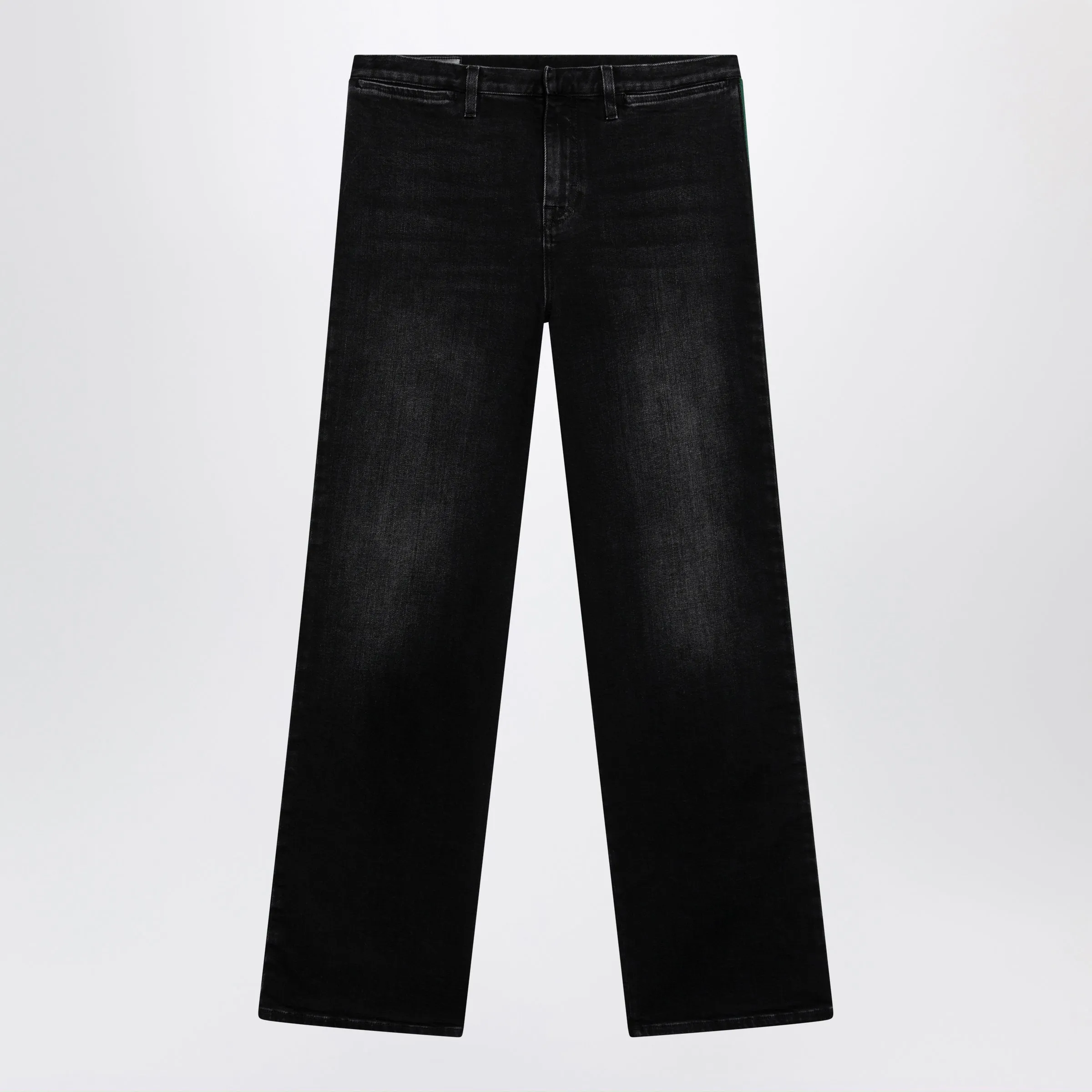 Straight-Leg Stretch Cotton Denim Jeans In Black sold by Wanan Luxury