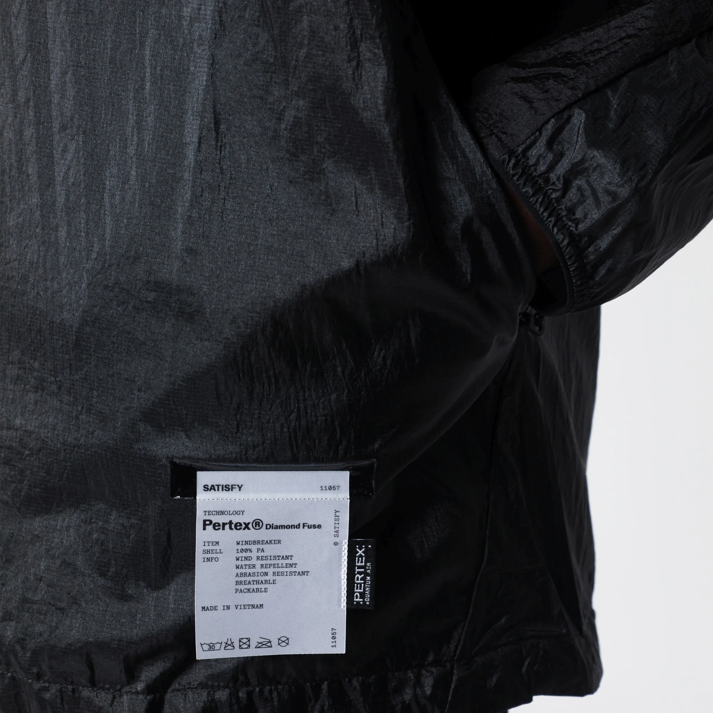 Black Pertex Diamond Fuse Windbreaker Jacket sold by Wanan Luxury product image thumbnail 2