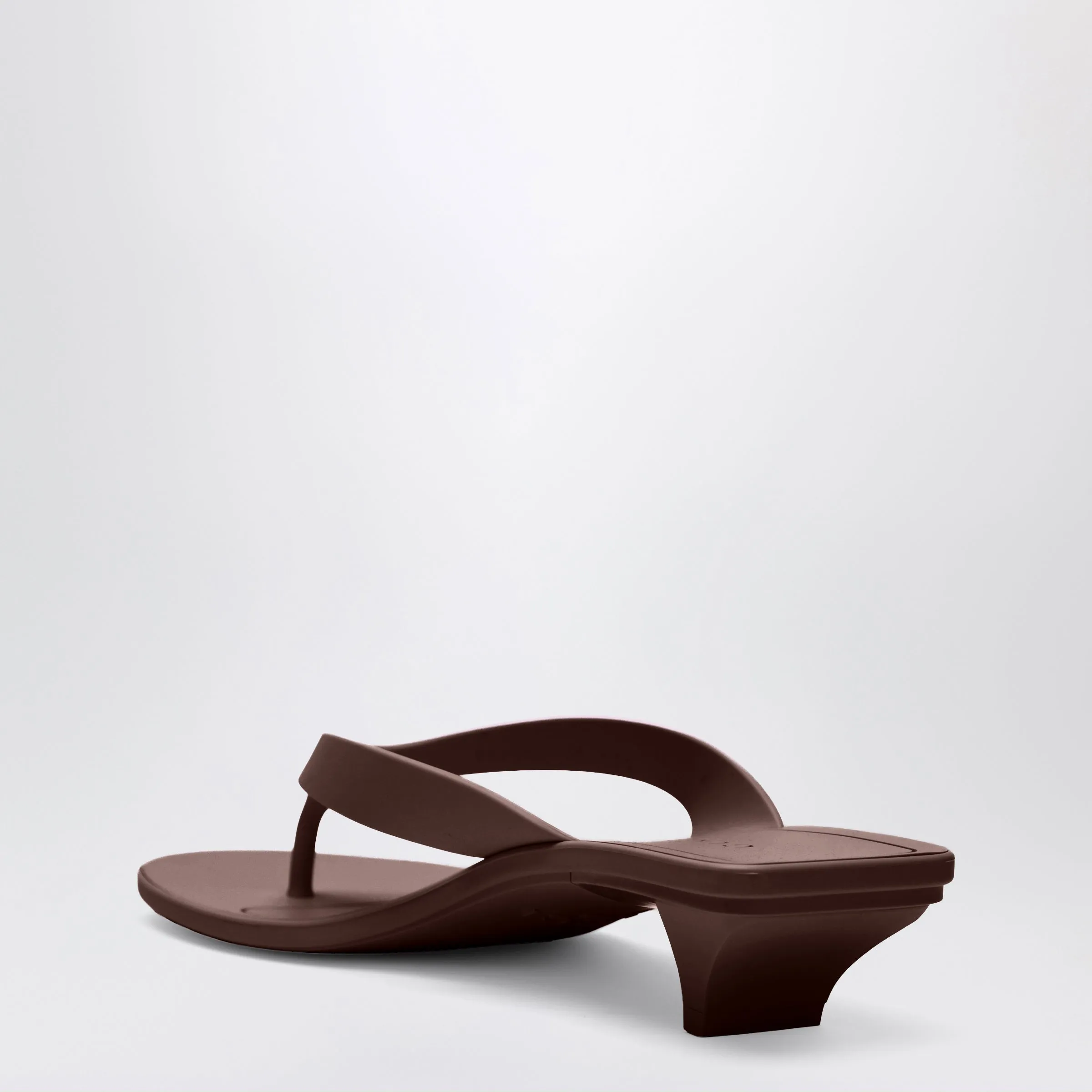 Vittoria Brown Rubber Flip-Flops sold by Wanan Luxury product image thumbnail 2
