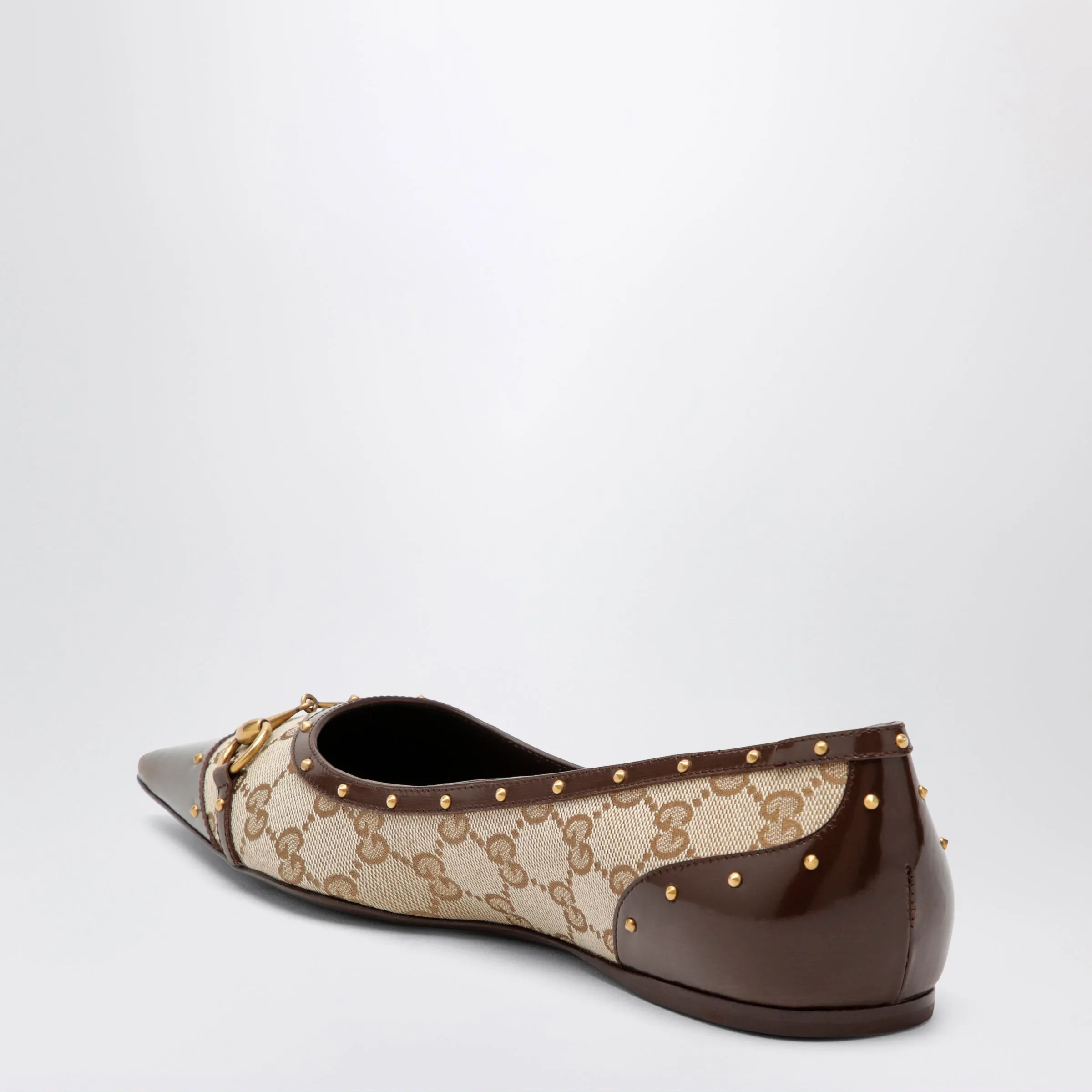 Savoy Ballet Flats In Gg Fabric And Leather In Beige Sand/Brown sold by Wanan Luxury product image thumbnail 2