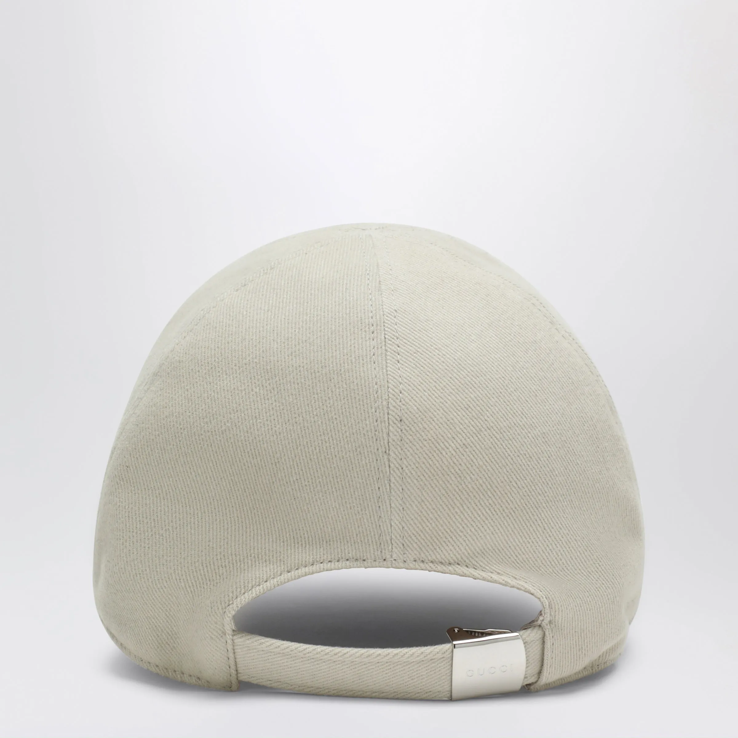 Beige Cotton Baseball Cap With Embroidered Logo sold by Wanan Luxury product image thumbnail 2