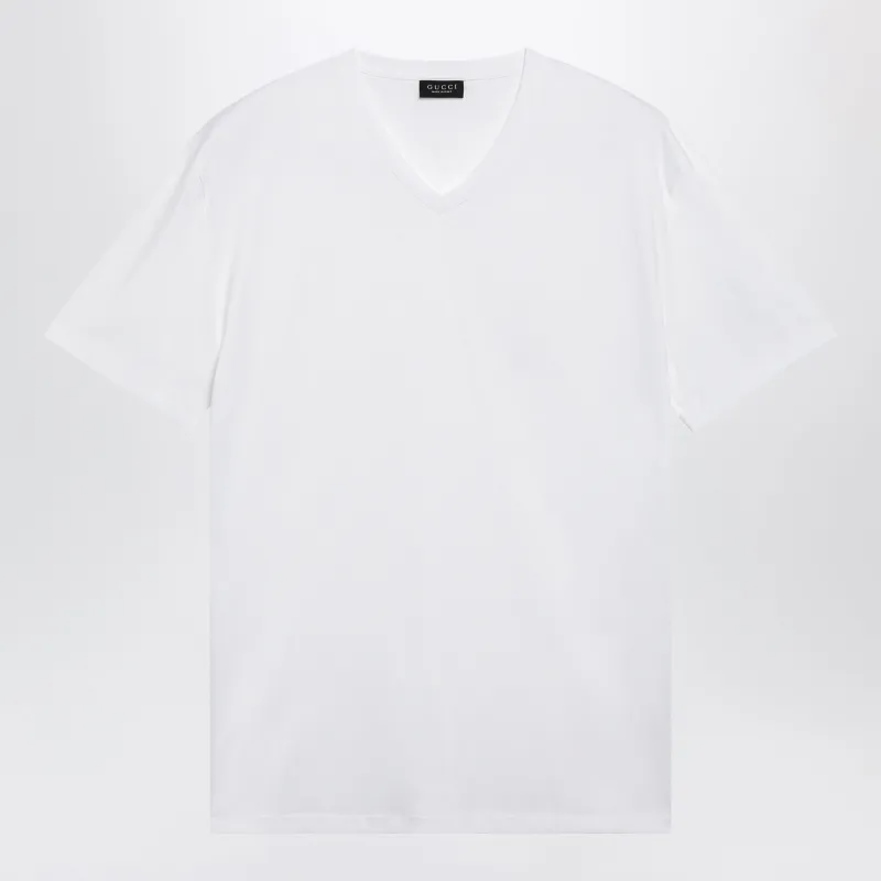 White Stretch Modal T-Shirt made by Gucci